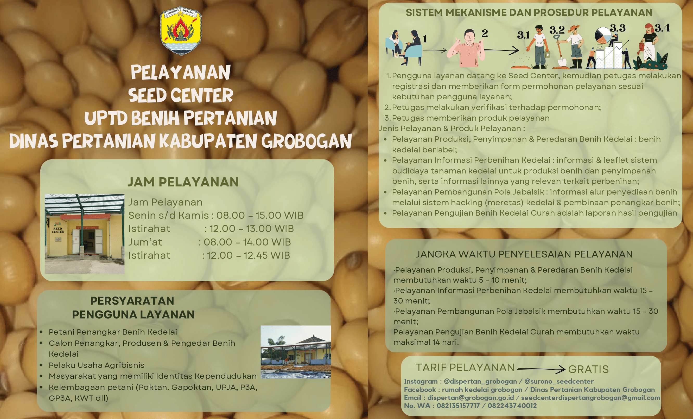Pelayanan Seed Center UPTD Benih Pertanian